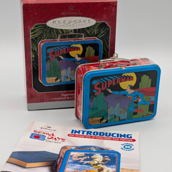 Hallmark Keepsake Superman Lunchbox Commemorative Edition 1998 NEW Ornament - Picture 2 of 12